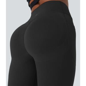 Halara UltraSculpt SoCinched Butt Lifting Tummy Control 7/8 Legging Black L